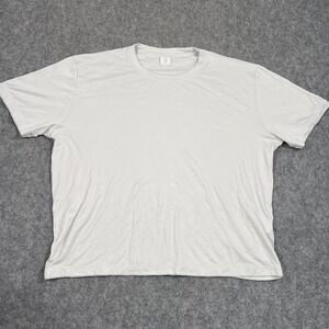 Eleventy White Round Neck Classic Cotton Short Sleeve T-Shirt‎ Men's Size XL